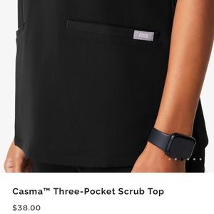 Figs Casma 3 pocket scrub top size small